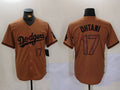 Custom #17 Olive LAD Baseball Shirt Top