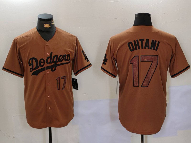 Custom #17 Olive LAD Baseball Shirt Top
