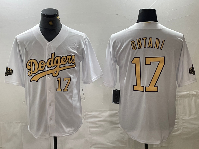 Custom #17 White 2022 All Star LAD Baseball Shirt Top