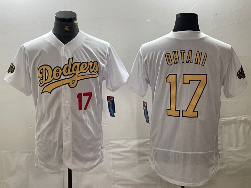 Custom #17 White 2022 All Star LAD Baseball Shirt Top