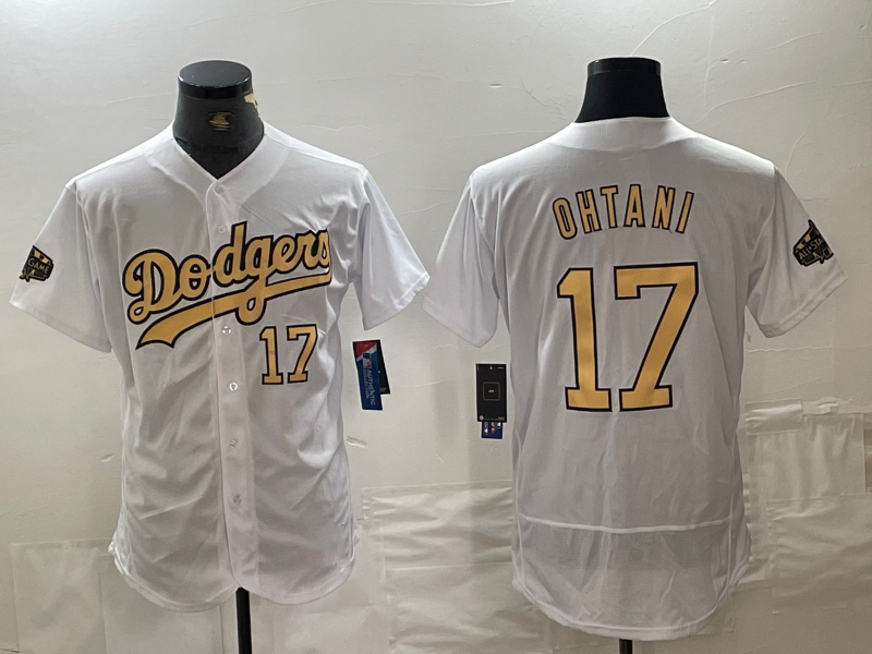 Custom #17 White 2022 All Star LAD Baseball Shirt Top