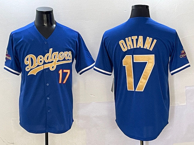 Custom #17 Gold 2025 LAD Baseball Shirt Top