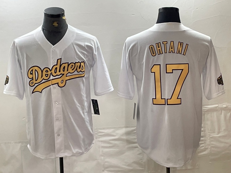 Custom #17 White 2022 All Star LAD Baseball Shirt Top