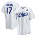 Custom #17 White 2024 LAD Baseball Shirt Top