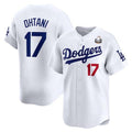 Custom #17 White 2024 LAD Baseball Shirt Top