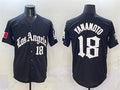 Custom #18 Black 2025 LAD Baseball Shirt Top