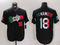Custom #18 Black LAD Baseball Shirt Top