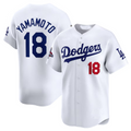 Custom #18 White 2024 World Series Champions LAD Baseball Shirt Top