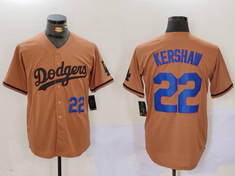 Custom #22 Olive LAD Baseball Shirt Top