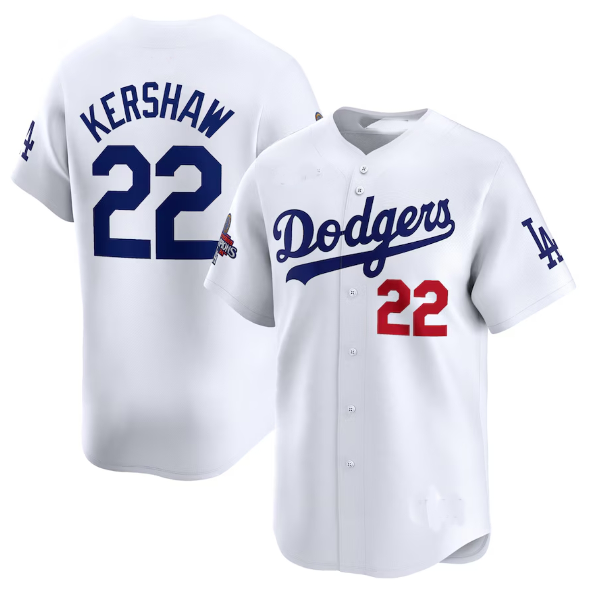 Custom #22 White 2024 World Series Champions LAD Baseball Shirt Top