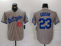 Custom #23 Grey LAD Baseball Shirt Top