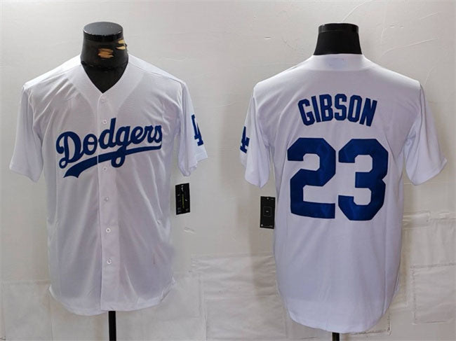 Custom #23 White LAD Baseball Shirt Top