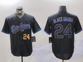 Custom #24 Black LAD Baseball Shirt Top