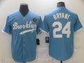 Custom #24 Light Blue Throwback LAD Baseball Shirt Top
