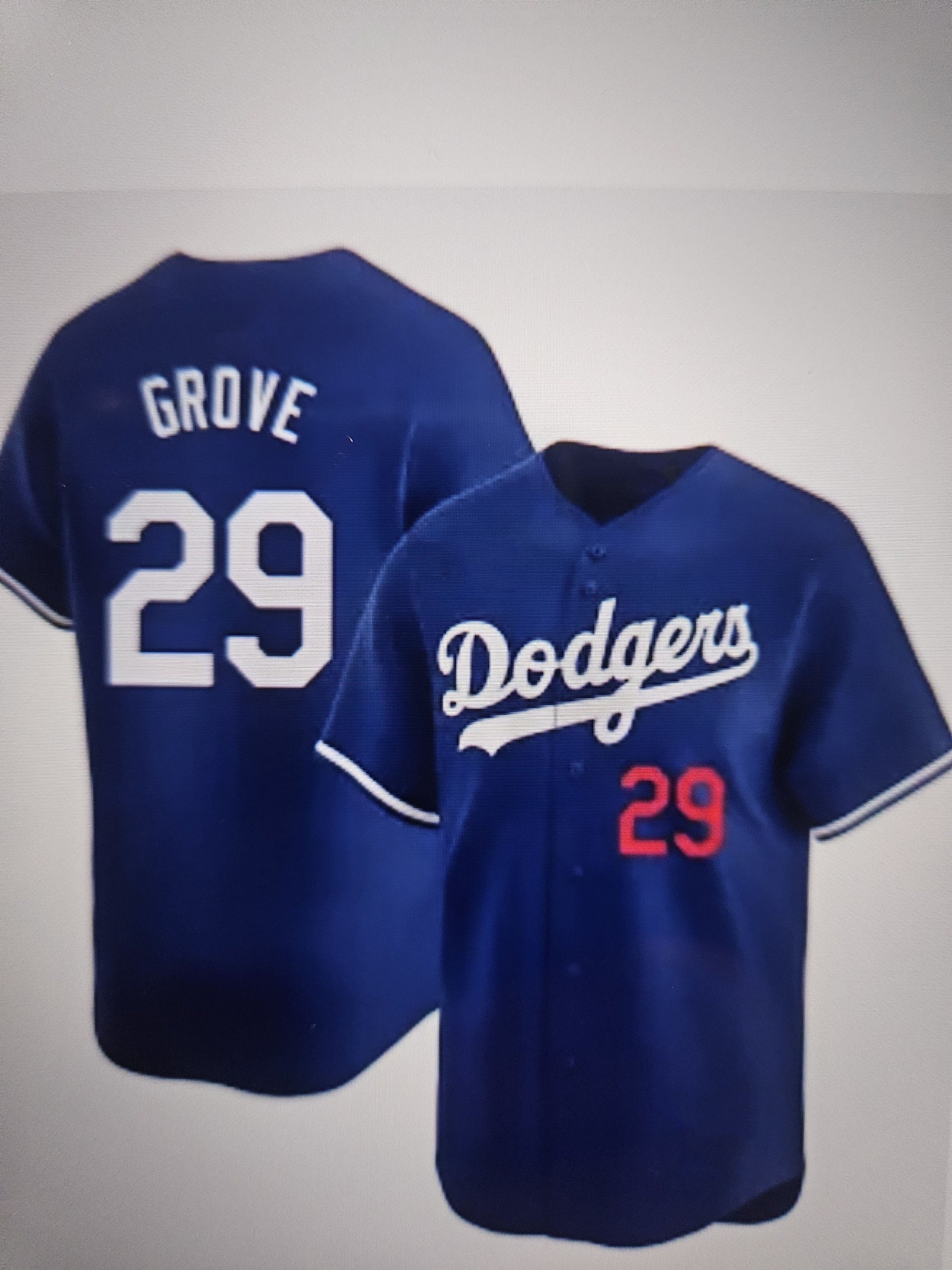 Custom #29 Blue LAD Baseball Shirt Top