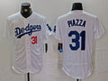 Custom #31 White LAD Baseball Shirt Top