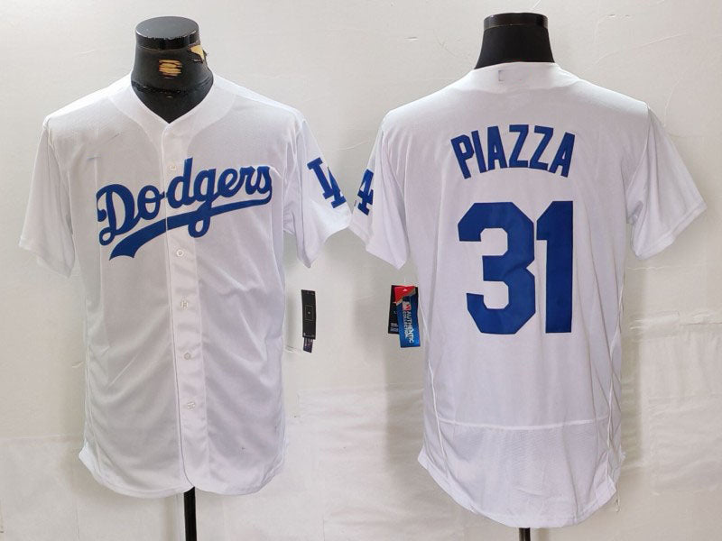 Custom #31 White LAD Baseball Shirt Top