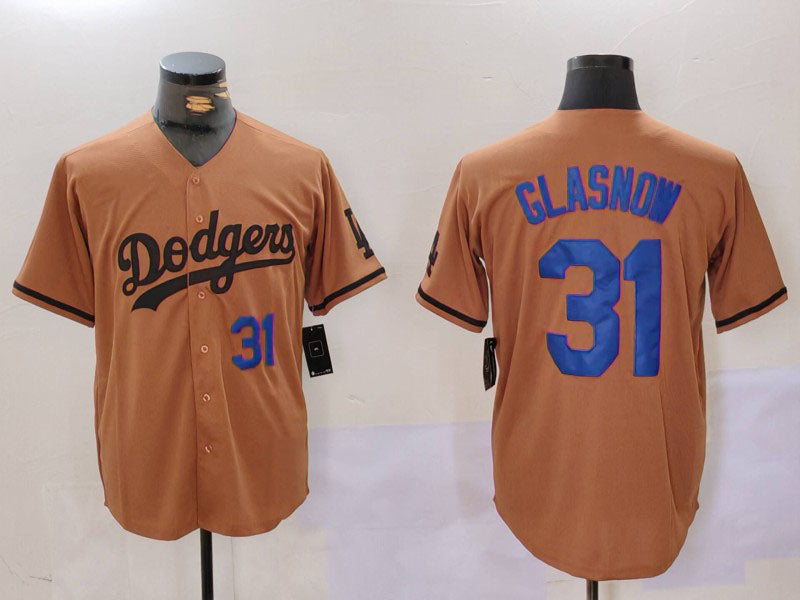 Custom #31 Olive LAD Baseball Shirt Top