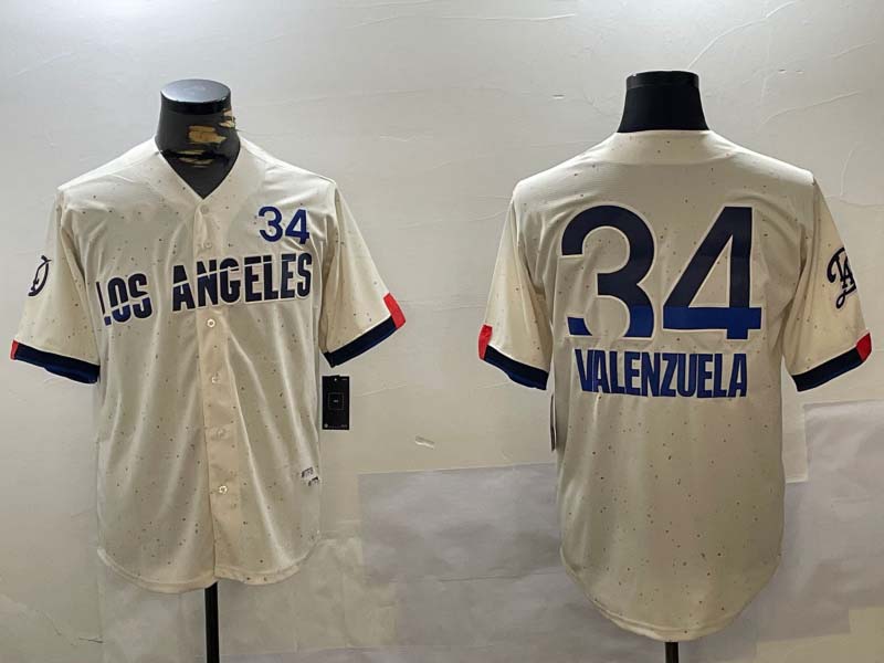 Custom #34 LAD Baseball Shirt Top