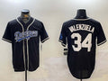 Custom #34 Black LAD Baseball Shirt Top