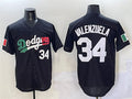 Custom #34 Black LAD Baseball Shirt Top