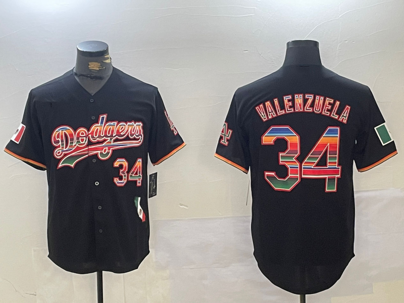 Custom #34 Black LAD Baseball Shirt Top