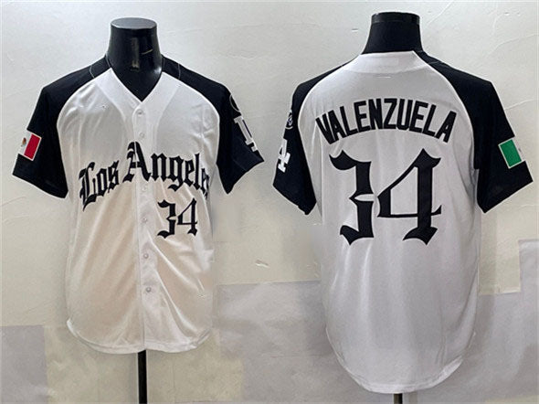Custom #34 Black 2025 LAD Baseball Shirt Top