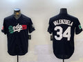 Custom #34 Black 2024 LAD Baseball Shirt Top