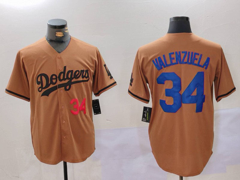 Custom #34 Olive LAD Baseball Shirt Top