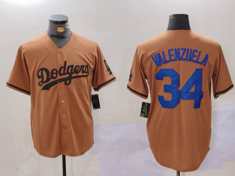 Custom #34 Olive LAD Baseball Shirt Top