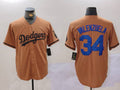 Custom #34 Olive LAD Baseball Shirt Top