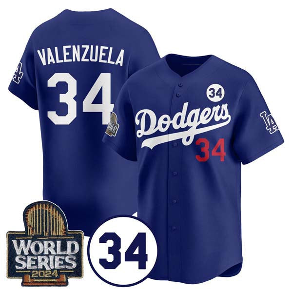 Custom #34 2024 LAD Baseball Shirt Top