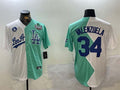 Custom #34 White 2024 LAD Baseball Shirt Top