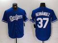 Custom #37 Blue LAD Baseball Shirt Top