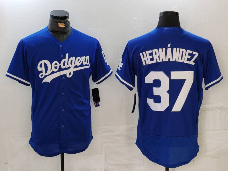 Custom #37 Blue LAD Baseball Shirt Top