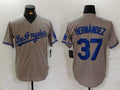 Custom #37 Grey LAD Baseball Shirt Top