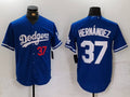 Custom #37 Blue LAD Baseball Shirt Top