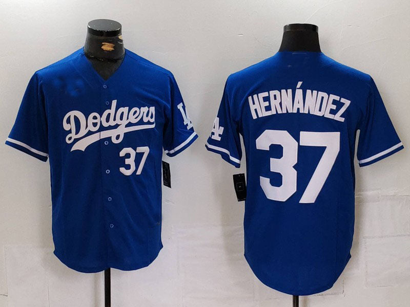 Custom #37 Blue LAD Baseball Shirt Top