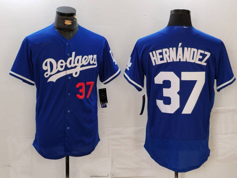 Custom #37 Blue LAD Baseball Shirt Top