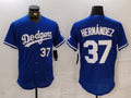 Custom #37 Blue LAD Baseball Shirt Top