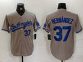 Custom #37 Grey LAD Baseball Shirt Top