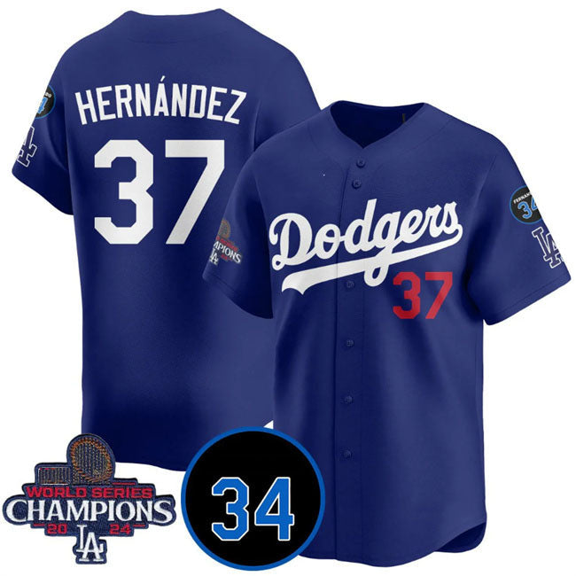 Custom #37 2024 World Series Champions LAD Baseball Shirt Top