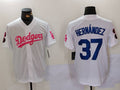 Custom #37 White LAD Baseball Shirt Top