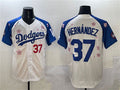 Custom #37 White 2025 LAD Baseball Shirt Top