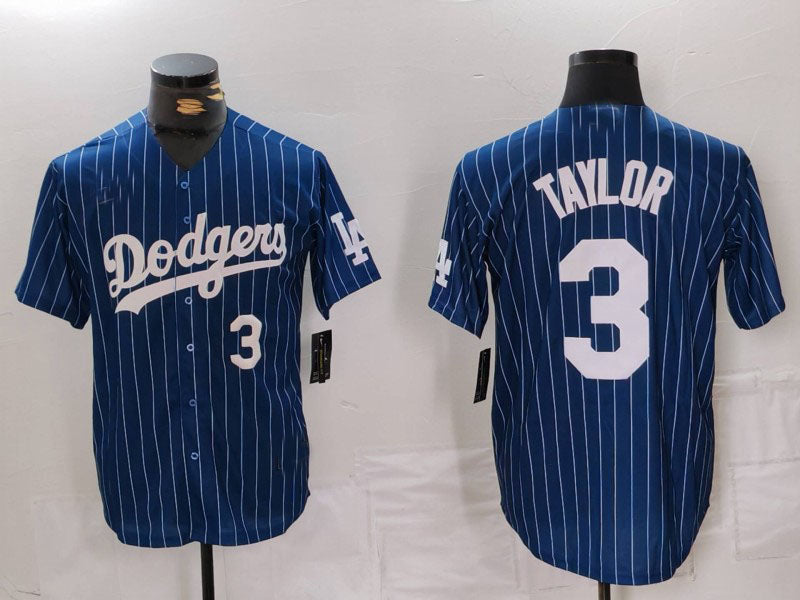 Custom #3 Navy LAD Baseball Shirt Top