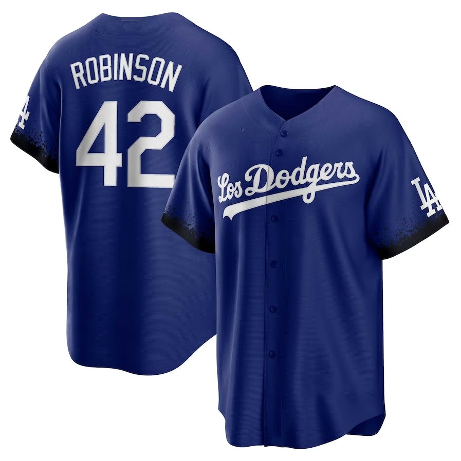 Custom #42 City Connect LAD Baseball Shirt Top