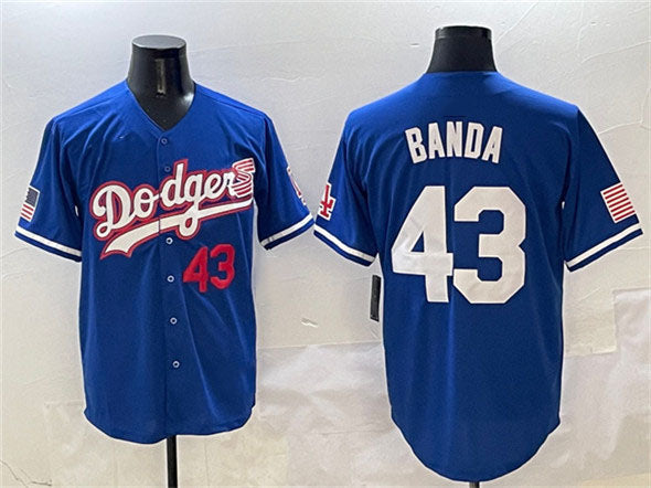 Custom #43 LAD Baseball Shirt Top