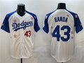 Custom #43 White 2025 LAD Baseball Shirt Top