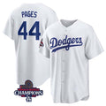Custom #44 White 2024 World Series Champions LAD Baseball Shirt Top