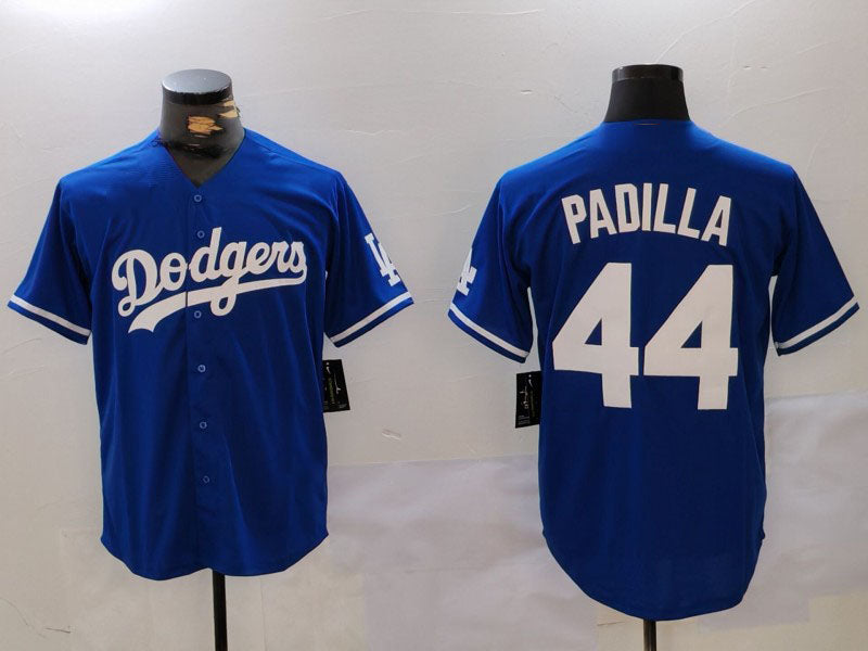 Custom #44 Blue LAD Baseball Shirt Top